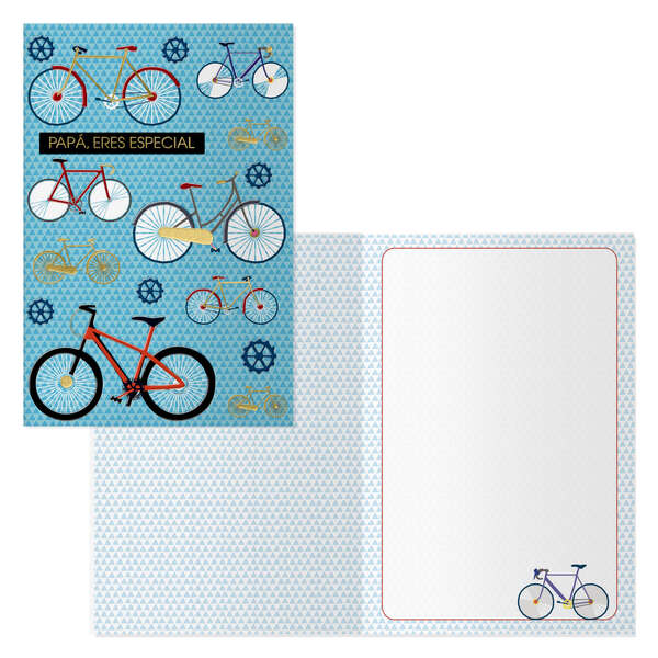 Dohe Pack de 6 Tarjetas de Felicitacion Dia del Padre - 11.5x17cm - Impresas a Todo Color - Estampaciones con Pelicula de Color - Estampacion en Seco - Papel Offset Blanco de 300gr - Incluye