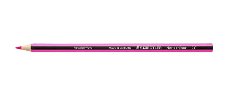 Staedtler Noris Colour 185 Lapiz Hexagonal de Color - Resistencia a la Rotura - Material Wopex - Color Magenta · Pack de 12 uds.