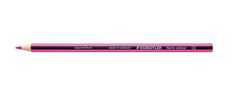 Staedtler Noris Colour 185 Lapiz Hexagonal de Color - Resistencia a la Rotura - Material Wopex - Color Magenta · Pack de 12 uds.