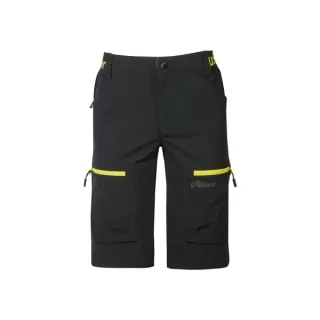 Upower Ares Bermudas de Trabajo con Corte Jogging - Talla 2XL - Tejido U-4 Way Stretch, Multibolsillos con Cremallera y Velcro, Proteccion Lumbar, Cinta Reflectante, Impermeables - Color Neg