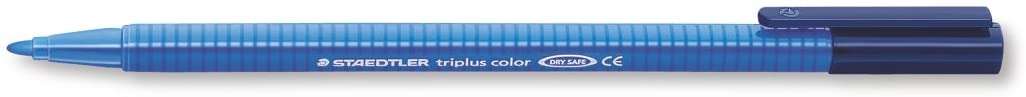 Staedtler Triplus Color 323 Rotulador de Punta Fina - Trazo 1mm Aprox - Tinta Base de Agua - Color Azul · Pack de 10 uds.