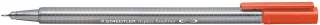 Staedtler Triplus Fineliner 334 Rotulador de Punta Fina - Trazo de 0.3mm - Tinta Base de Agua - Color Rojo Escarlata · Pack de 10 uds.