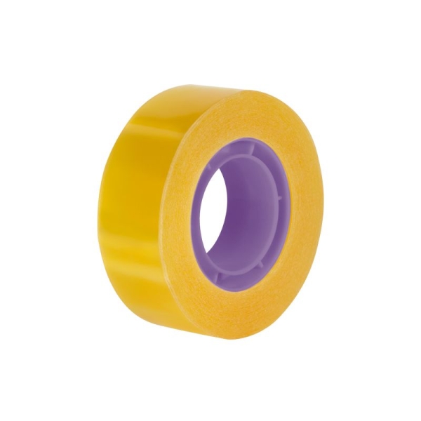 Milan Cinta Adhesiva Transparente - Medidas 19mm x 33m - Color Amarillo Transparente · Pack de 8 uds.