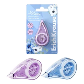 ErichKrause EasyMask Pastel Bloom Cinta Correctora - 5mm de Ancho - 7 Metros Lineales - Uso Ambidiestro - Colores Surtidos