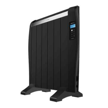 Cecotec Ready Warm 1200 Thermal Black Radiador Electrico Bajo Consumo 900W - 6 Elementos - Colocacion en Pared o de Pie - Pantalla LED - 3 Modos - Temporizador - Mando a Distancia