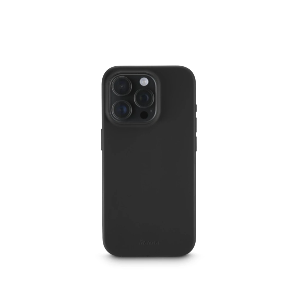 Hama Fantastic Feel Funda para iPhone 16 Pro - Antiadherente Anti-Suciedad - Magnetico - Poliuretano Termoplastico - Bordes Elevados - Color Negro