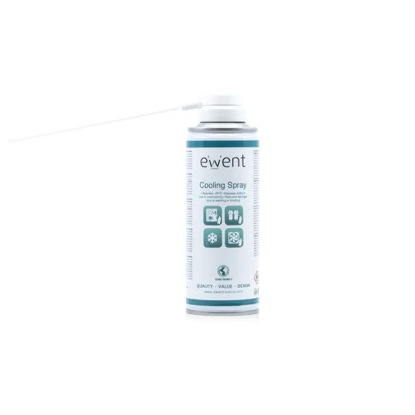 Ewent Spray Refrigerante - Deteccion de Sobrecalentamientos - Limpieza sin Residuos - Color Incoloro