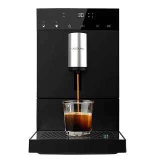 Cecotec Cremmaet Commpact Cafetera Espresso Automatica - Presion 19bar - Deposito de 1.1L - Molinillo Conico - Pantalla Tactil - Termoblock - Limpieza Automatica - Color Negro