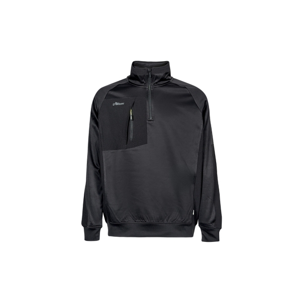Upower Leeds Sudadera Polar - Talla 2XL - Proteccion Contra el Frio - Color Negro Carbon