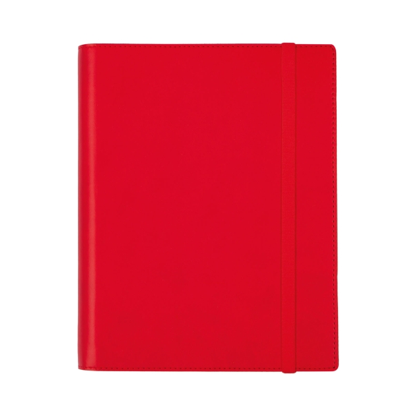 Finocam Duoband Agenda con Bloc de Notas en Catalan - Anual 2026 - Formato E10 - 176x28x226mm - 1 Dia por Pagina - Color Rojo