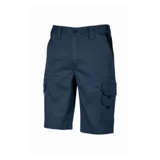 Upower Bonito Pantalones Cortos de Trabajo de Algodon Elastizado - Talla 2XL - Maxima Frescura y Comodidad, Bolsillos Multifuncionales, Cinturilla Elastica, Proteccion DPI1, Costuras Reforza