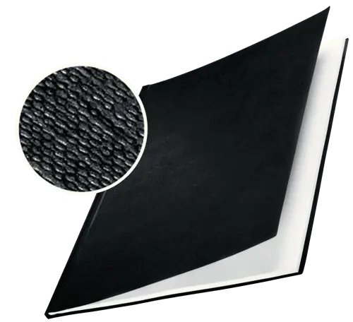Leitz Pack de 10 Tapas Rigidas Impressbind 17.5mm - Capacidad de 141-175 Hojas A4 - Encuadernacion de Alta Calidad - Exterior Superficie de Lino Lacada - Papel Blanco sin Acido - Color Negro