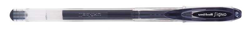 Uni-ball Signo UM-120 Boligrafo de Tinta Gel - Punta de Bola 0.7mm - Tinta Resistente al Agua y Luz - Color Negro · Pack de 12 uds.