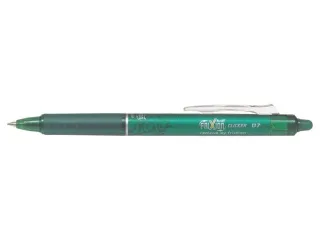 Pilot Frixion Clicker Boligrafo de Gel Borrable Retractil - Punta de Bola 0.7mm - Trazo 0.4mm - Grip Ergonomico - Color Verde · Pack de 12 uds.