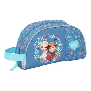 Safta Frozen Neceser de 3.75L - Cremallera - Asa Lateral - Adapatable a Carro - Bolsillo Interior - 260x90x160mm - Color Azul