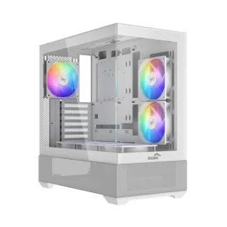 Sama V40 Caja Torre ATX - Lateral Cristal Templado - 2 x USB-A 3.0, USB-C 3.1 - 1 x Audio 1 x Micro - 6 Ventiladores ARGB - Color Blanco