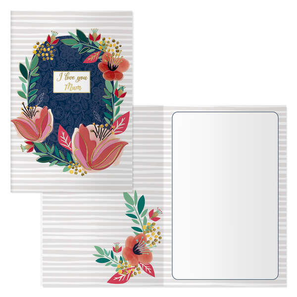 Dohe Pack de 6 Tarjetas de Felicitacion Dia de la Madre - 11.5x17cm - Impresas a Todo Color - Estampaciones con Pelicula de Color - Estampacion en Seco - Papel Offset Blanco de 300gr - Inclu