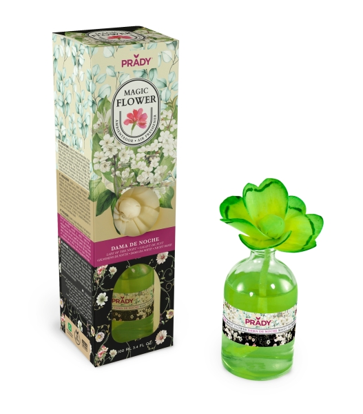 Prady Ambientador Magic Flower Dama de Noche - Frasco de Cristal 100ml