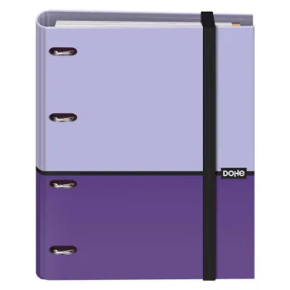 Dohe Cuaderno de Notas - 35mm - Cubierta en Carton Forrado con Papel Impreso a Todo Color y Plastificado Brillo - Mecanismo de 4 Anillas Mixtas Niqueladas - Interior de 100 Hojas en Papel Of