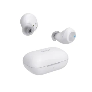 Hama Spirit Chop II Auriculares con Microfono Omnidireccional - Bluetooth - Rango 10m - IPX4 - Asistente de Voz - Carga por USB-C - Color Blanco