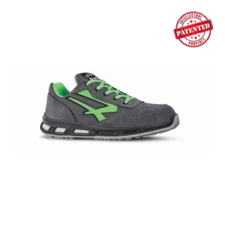 Upower Point S ESD Calzado de Seguridad Bajos - Talla 35 - Parte Superior de Nailon Ultraflexible y Gamuza Suave, Puntera de Aluminio, Antiarrugas, Antideslizante, Suela de Poliuretano, Prot