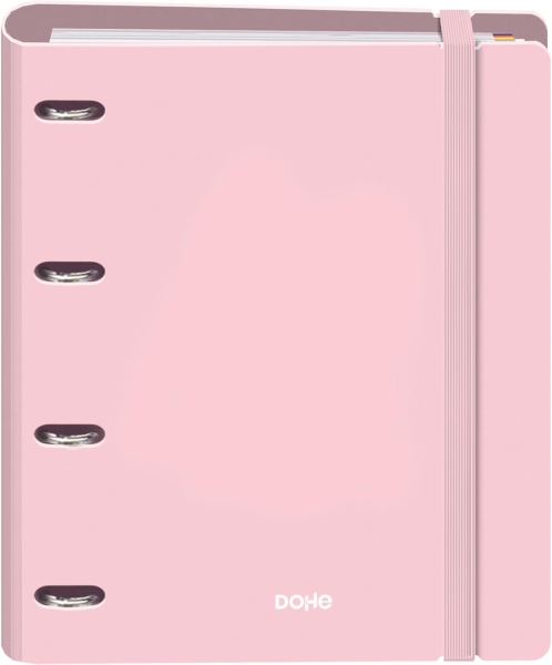 Dohe Serenity Polyfoam Carpeta de 4 Anillas Mixtas de 35mm A4 Recambio 100 Hojas Cuadricula 5mm - Cubierta de Polyfoam 2mm - Cierre con Goma - Incluye 4 Separadores y Sobre de Polipropileno
