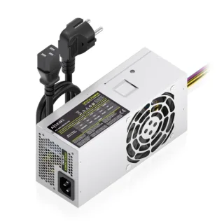 Aisens ASPC-500TFX-PSE Fuente de Alimentacion 500W TFX - Ventilador 80mm - OEM - Cable de Alimentacion Incluido - Color Plata