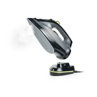Innovagoods Stiron Plancha de Vapor Inalambrica - 2400W - Golpe de Vapor 30g/min - Suela Ceramica Antiadherente - Deposito 320ml - Cable 2m - Sistema Antigoteo - 32.5x15x13cm - Color Negro