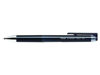 Pilot Boligrafo de Gel Synergy Point Retractil - Recargable - Punta Fina 0.5mm - Trazo 0.25mm - Color Negro · Pack de 12 uds.
