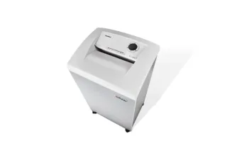 Dahle 310 Team Destructora de Papel Manual Corte en Particulas P-3 - Destruye hasta 20 Hojas - Papelera de 100L - Ruedas Giratorias con Freno - Color Blanco