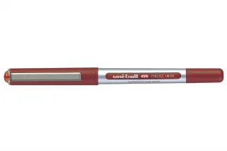 Uni-ball Eye Micro UB-150 Boligrafo de Tinta Liquida - Punta de Bola 0.5mm - Tinta Resistente al Agua y Luz - Sistema de Control de Tinta - Ventana de Nivel de Tinta - Color Rojo · Pack de 1