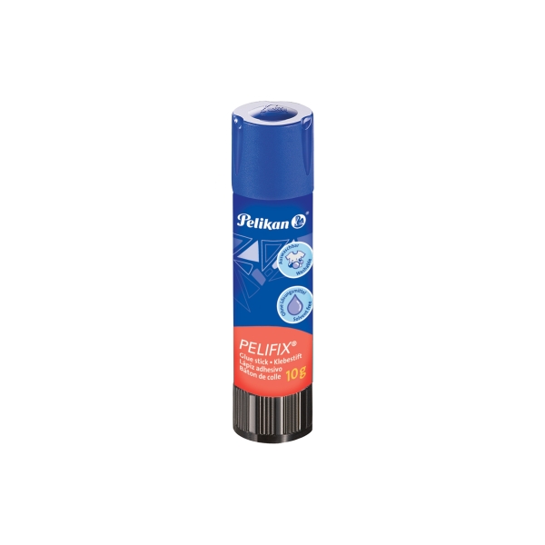 Pelikan Pelifix Pegamento en Barra de 10g - sin Disolventes - Lavable con Agua Fria - Color Blanco · Pack de 30 uds.