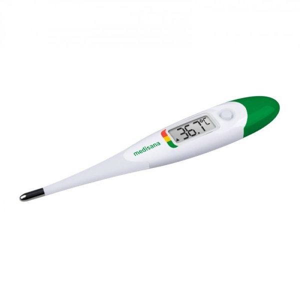 Medisana TM705 Termometro Clinico Digital - Medicion Rapida en 10s - Punta Flexible - Memoria del Ultimo Valor - Alarma de Fiebre - Resistente al Agua - Medicion Oral Axilar y Rectal - Funci