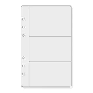 Finocam R566 Pack de 6 Fundas Portatarjetas para Agendas Open - Formato 500 - 120x2x182mm - PVC - Color Gris Claro