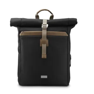 Hama Silvan Mochila para Portatiles hasta 16.2" - Capacidad Ampliable de 15 a 22L - Poliester Reciclado - Interior Acolchado - Bolsillos Frontales - 32x46x14cm - Color Negro