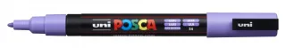 Posca PC-3M Marcador de Pintura - Punta Conica de Poliester 0.9-1.3mm - Tinta Base al Agua - Resistente a la Luz - Color Lila · Pack de 6 uds.