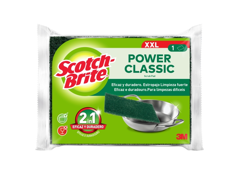 Scotch-Brite Classic Estropajo de Cocina XL - Color Verde Oscuro