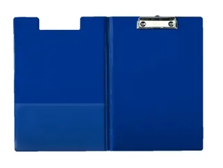 Esselte Carpeta con Pinza y Tapa de Carton Forrado con PP - Tamaño A4 - Resistente Pinza de Metal - Funda Interior Adicional - Gancho para Colgar - Ranura para Boligrafo - Color Azul