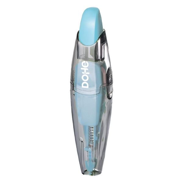 Dohe Serenity Cinta Correctora - 5mm x 6m - Pulsador Retractil - Recargable - Cuerpo Ergonomico - Color Azul · Pack de 10 uds.