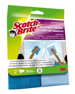 Scotch-Brite Bayeta de Microfibra para Cristales - Color Azul