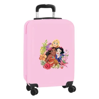 Safta Princesas Disney Magical Maleta Trolley de Cabina 20” - ABS y PC - Cierre con Candado - Interior Organizado - Ruedas Giratorias - Ajustable - 40.1L - 345x200x550mm - Color Rosa