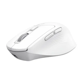 Trust Niven Raton Inalambrico de 7 Botones - Ajustable hasta 3200dpi - Bluetooth - Recargable - Indicadores LED - Clic Silencioso - Receptor USB-C - Multidispositivo - 44x73x110mm - Color Bl