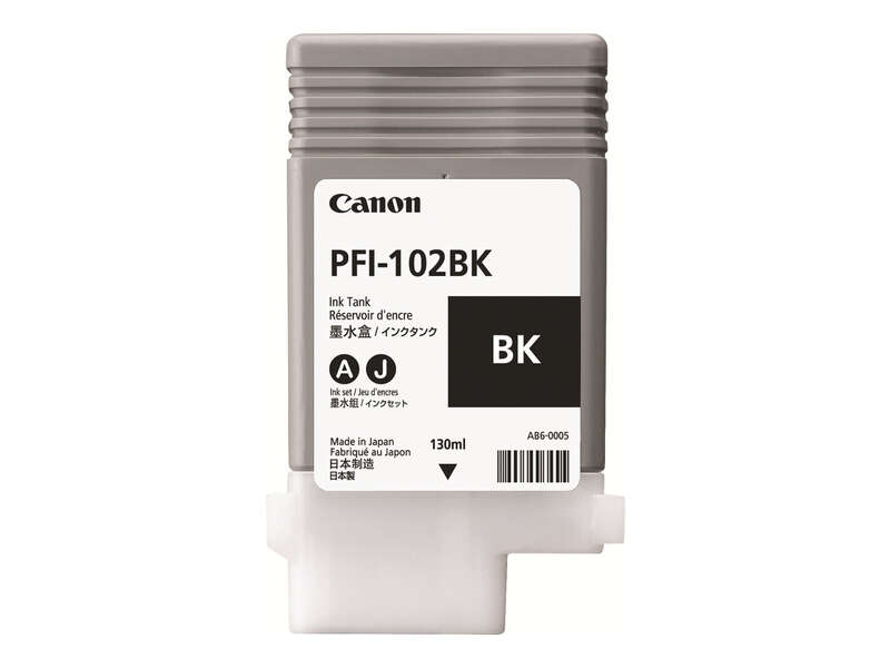 Canon PFI102 Negro Cartucho de Tinta Original - 0895B001/PFI-102BK