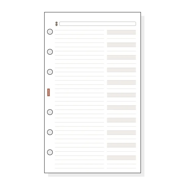 Finocam R454 Recambio Telefonico para Agendas Classic - Formato 400 - 91x5x152mm - Color Blanco