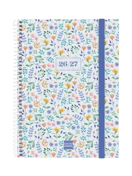Finocam Secundaria Agenda Escolar 26/27 en Catalan - Semana Vista Horizontal - Formato 4º - 155x212mm - Tapas de Polipropileno - Papel de 80g/m2 - Espiral - Esquinas Microperforadas - Multicolor