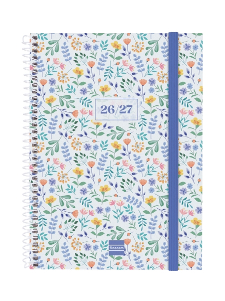 Finocam Secundaria Agenda Escolar 26/27 en Catalan - Semana Vista Horizontal - Formato 4º - 155x212mm - Tapas de Polipropileno - Papel de 80g/m2 - Espiral - Esquinas Microperforadas - Multicolor