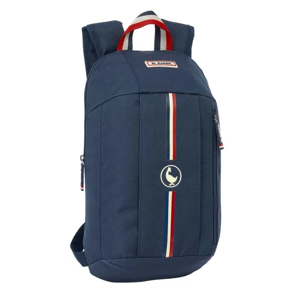 Safta el Ganso Eclipse Mini Mochila - Hombreras Ergonomicas - Espalda Acolchada - Asa Superior - 8.5L - 220x100x390mm - Color Azul Marino