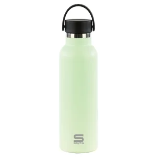 Safta Botella Termo de 600ml - Acero Inoxidable - Asa Superior - Color Verde