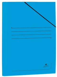 Mariola Carpeta de Carton Plastificado Folio 500gr/m2 - Medidas 34x25cm - Cierre con Goma Elastica - Color Azul · Pack de 20 uds.