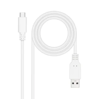 Nanocable Cable USB 2.0 3A USB-C-M/M 1M Blanco